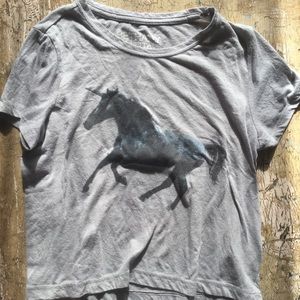 Gray Bethany Mota Unicorn Tee